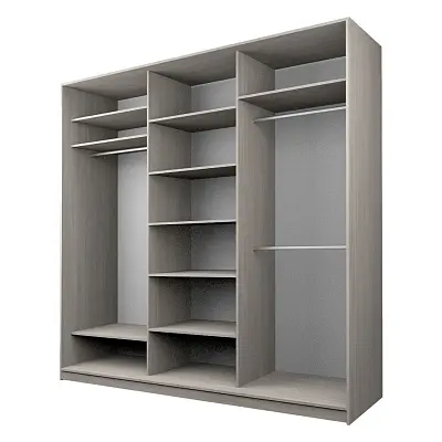 картинка Шкаф-купе 3-х дверный МАКС с пленкой Oracal Шоколад от магазина КУПИ КУПЕ